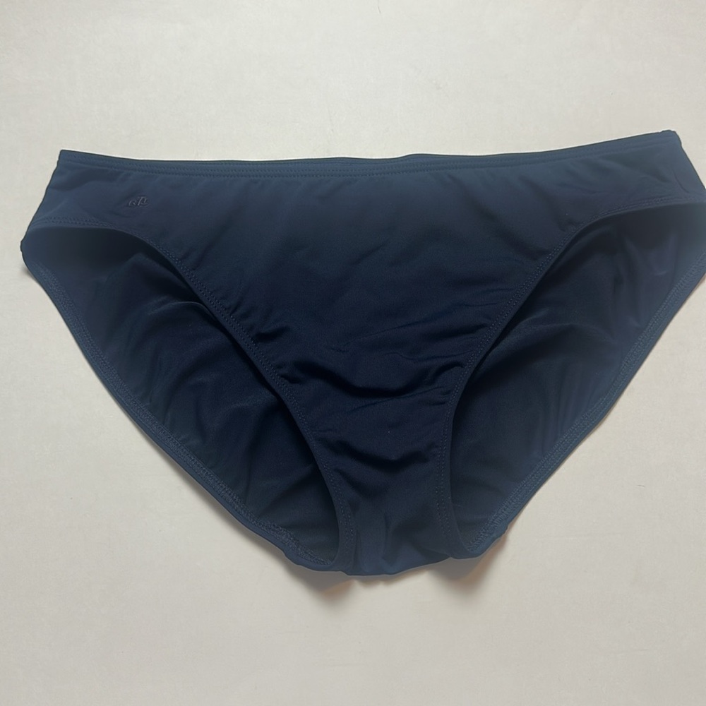 Ralph Lauren Navy Blue Hipster Swim Bottoms Size 12 - Picture 8 of 14